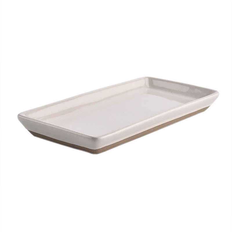 Cream Stoneware Tray