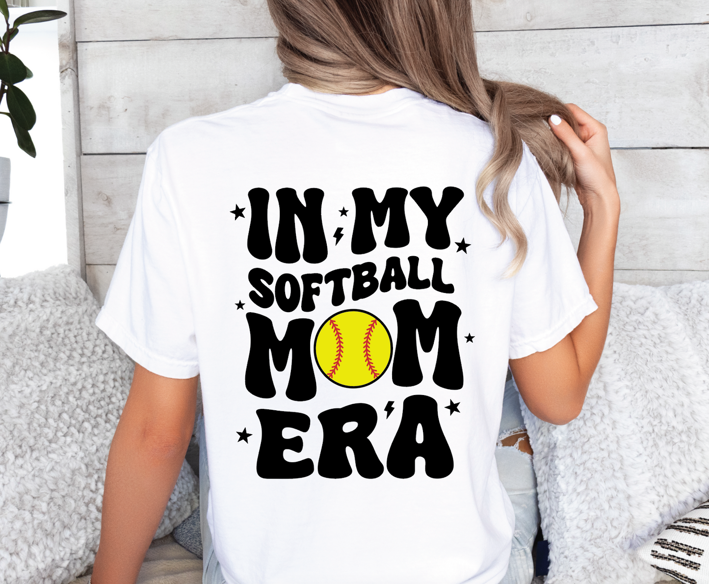 In My Softball Mom Era Custom T-Shirt - Adult